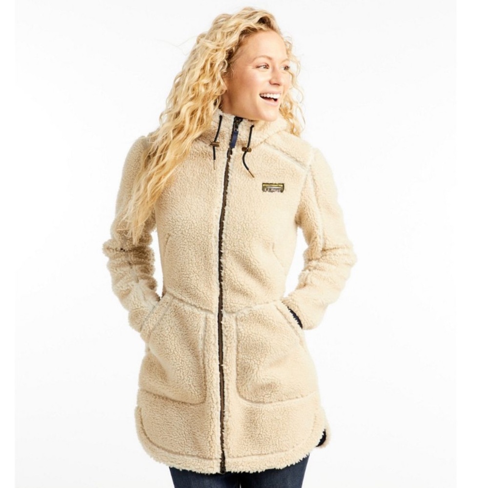 LL Bean Mountain Pile Fleece Coat